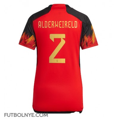 Camiseta Bélgica Toby Alderweireld #2 Primera Equipación para mujer Mundial 2022 manga corta
